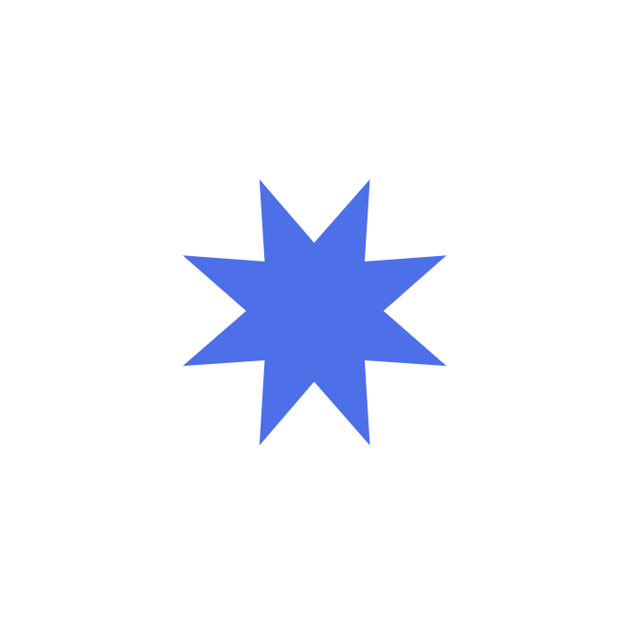 rotating eight pointed star
